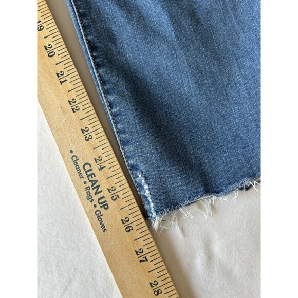 Lularoe Jeans Womens 42 Blue Skinny High Rise‎ Stretch Light Denim Scallop Hem - Picture 10 of 10